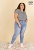 Immagine di PLUS SIZE RIPPED PULL UP STRETCH JEANS ULTRA COMFORT.
